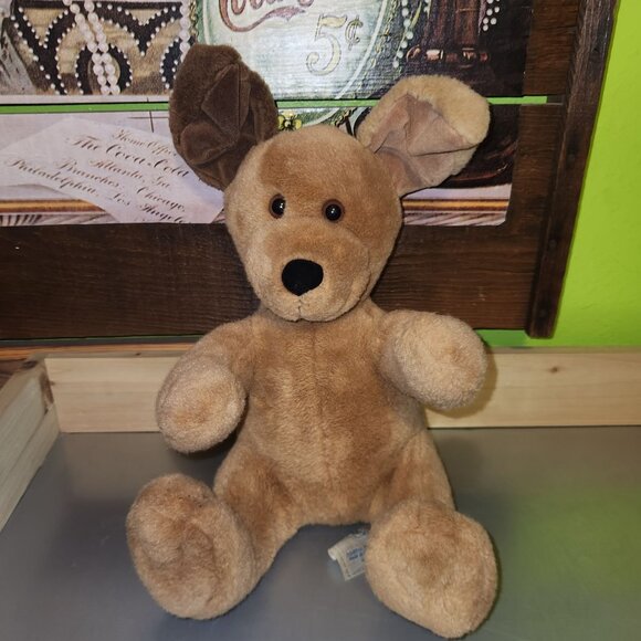 Build A Bear 10" Brown Pupping Pup Plush Toy Big Brown Dog - Picture 1 of 8